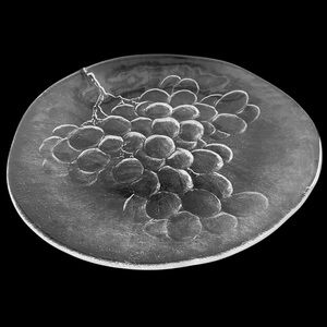 Vintage Kosta Boda glass plates set of 6